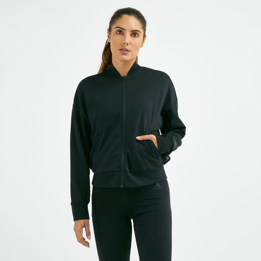 NWT Adidas Sport Mesh Bomber Outerwear Jacket